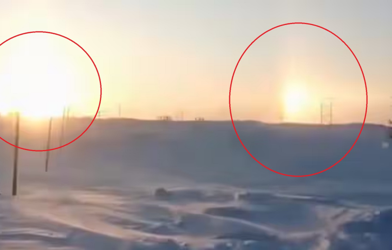 হঠাৎ রাশিয়ার আকাশে উদিত হলো ২টি সূর্য!